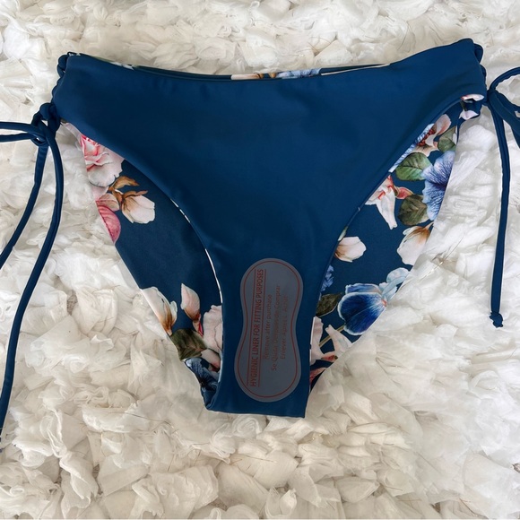 NWT Women's 2 Piece Bikini Set Back Braided Straps with Reversible Bottom SIZE M - Picture 13 of 17